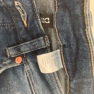 H & M dark wash jeans with rips